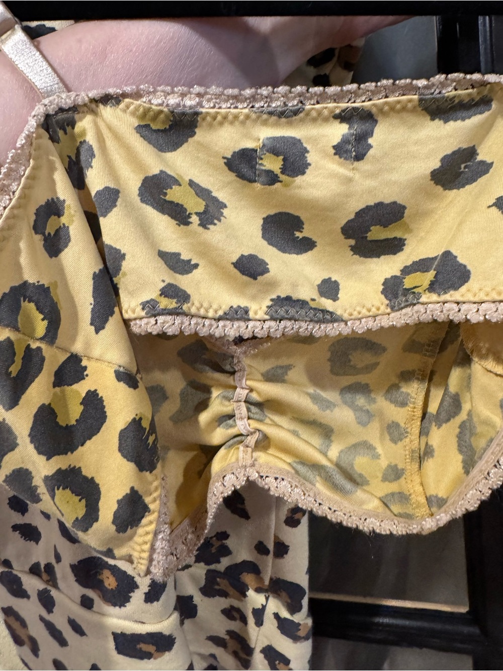 Sold elsewhere Leopard-Print Kate Sloppy in S/M Sweatshirt & Bralette Set- - Picture 3 of 7
